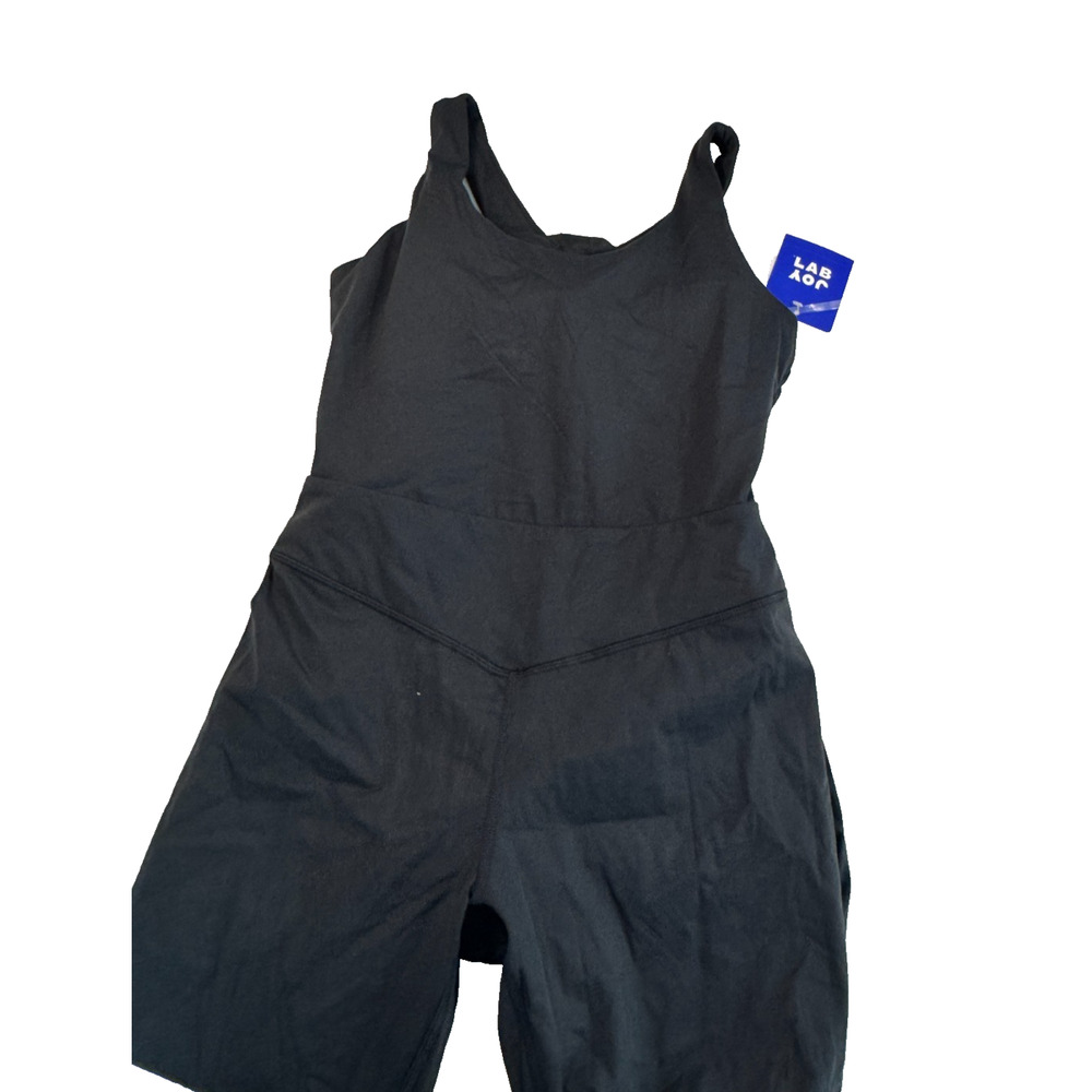JoyLab Women's Cross Back Active Bodysuit Size Medium Black Onyx